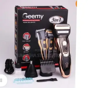 Geemy 3in1 Rechargeable Hair Clipper ,Shaver and Nose Trimmer Set