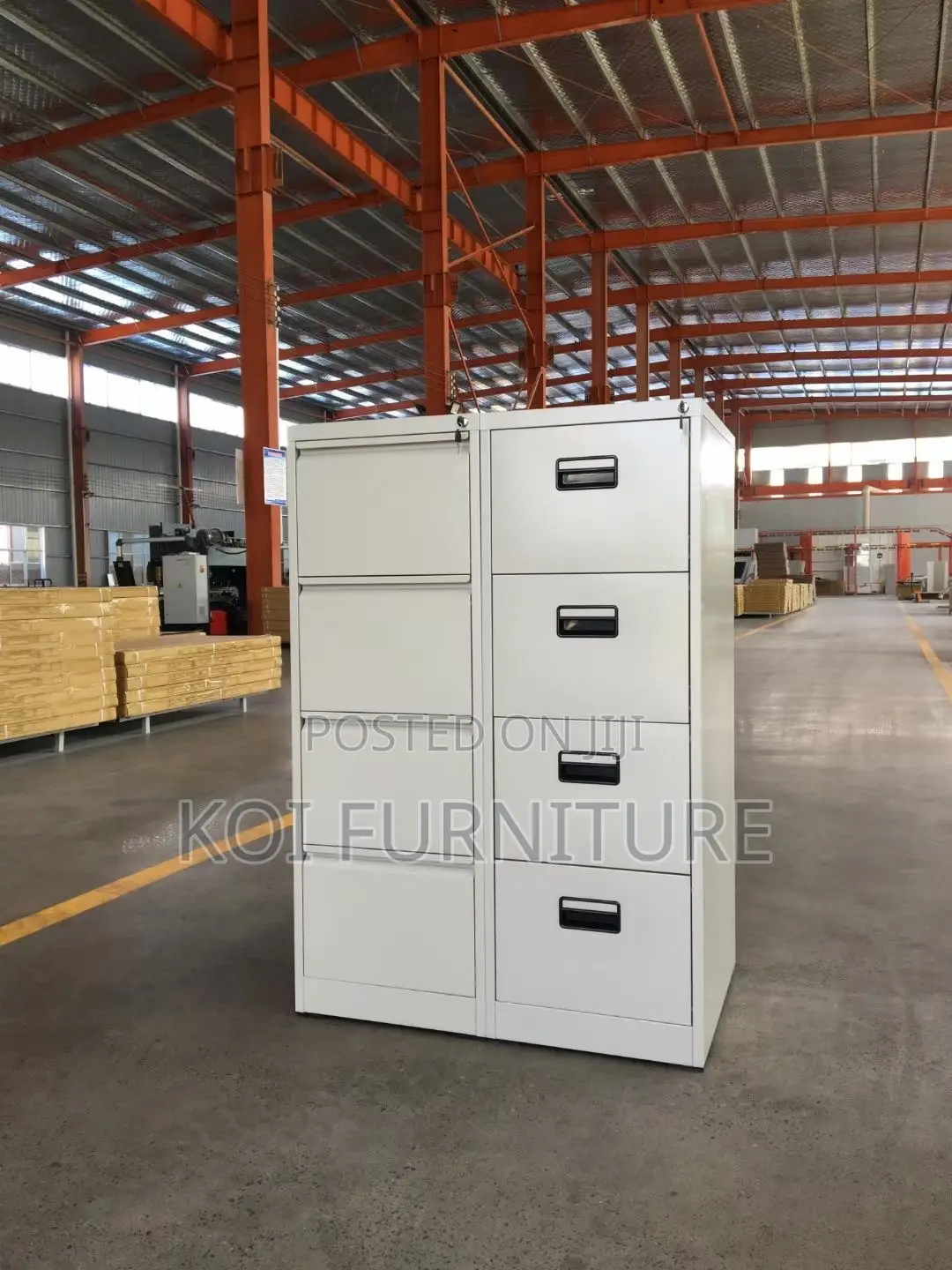 Office Cabinet : 4-Drawer Steel Office Cabinet