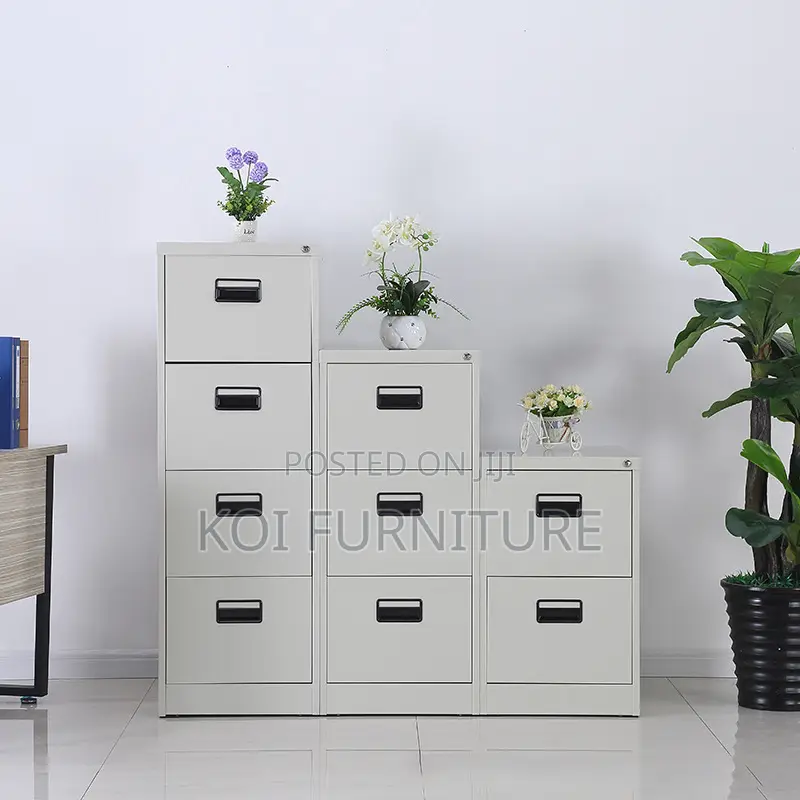 Office Cabinet : 4-Drawer Steel Office Cabinet