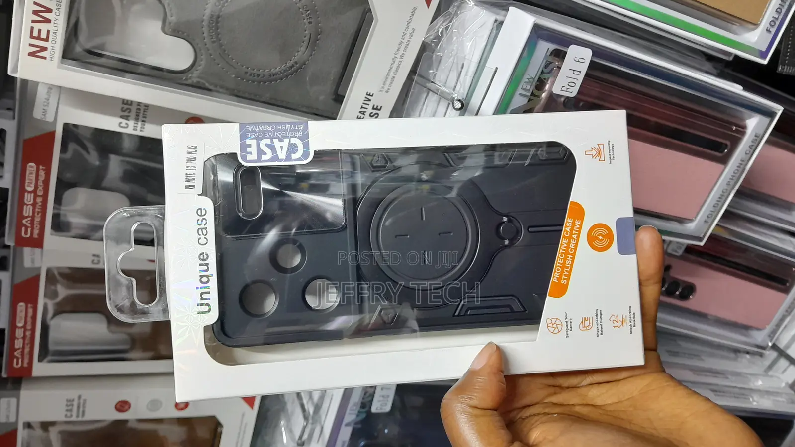Akan Armor Magsafe Ring Case Xiaomi Redmi Note 13 Pro Plus -Black