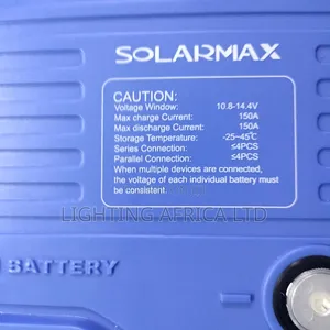 200ah - 12v Solarmax Lithium Solar Battery - Tv,Mini Fridge Lights