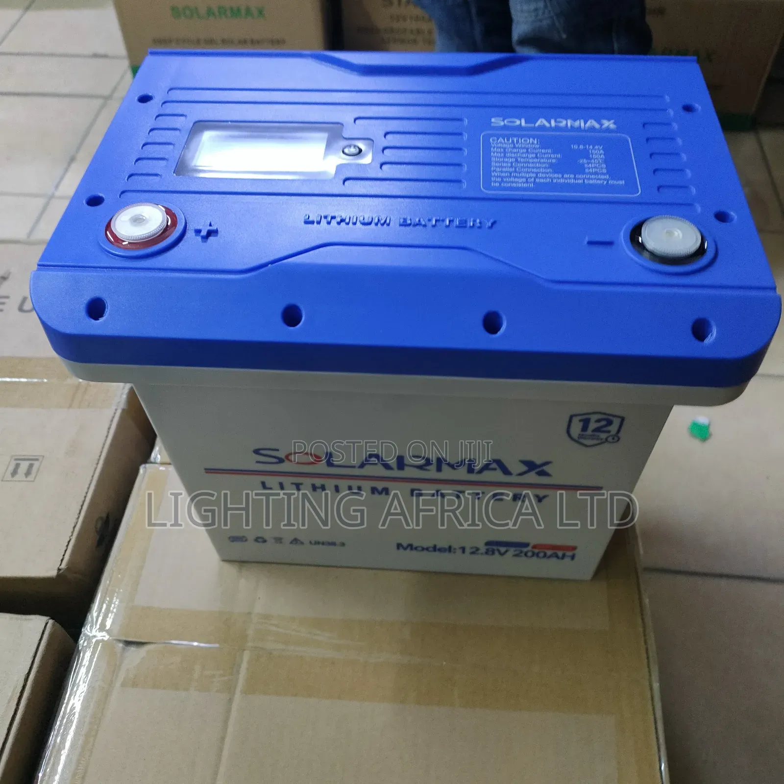 200ah - 12v Solarmax Lithium Solar Battery - Tv,Mini Fridge Lights