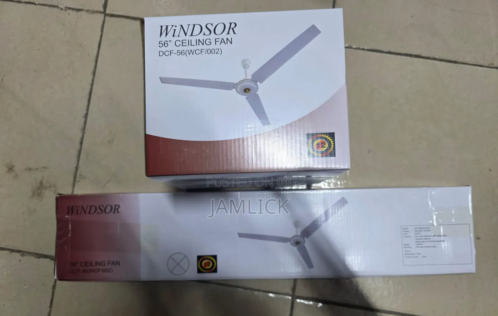 56-Inch Tlac Winsor Ceiling Fan - Jm