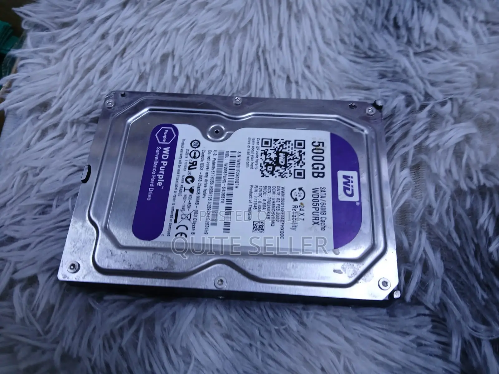 Computer Internal HDD 500gb Purple Suvelliance Wd