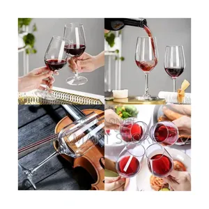 Wine Glasses 6-Piece Set for Red White, Lead-Free Stylish
