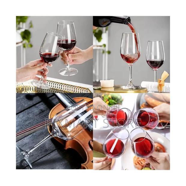 Wine Glasses 6-Piece Set for Red White, Lead-Free Stylish