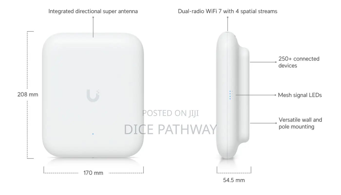 Unifi U7 Outdoor Wi-Fi 7 Access Point (U7-Outdoor)