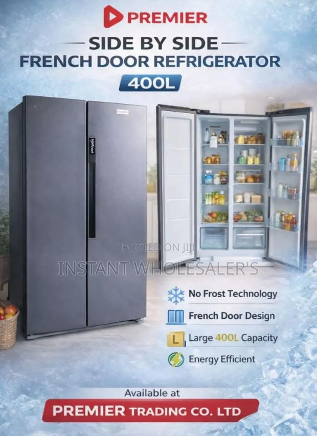 Refrigerator 400 Litres Side by Side Door - main view