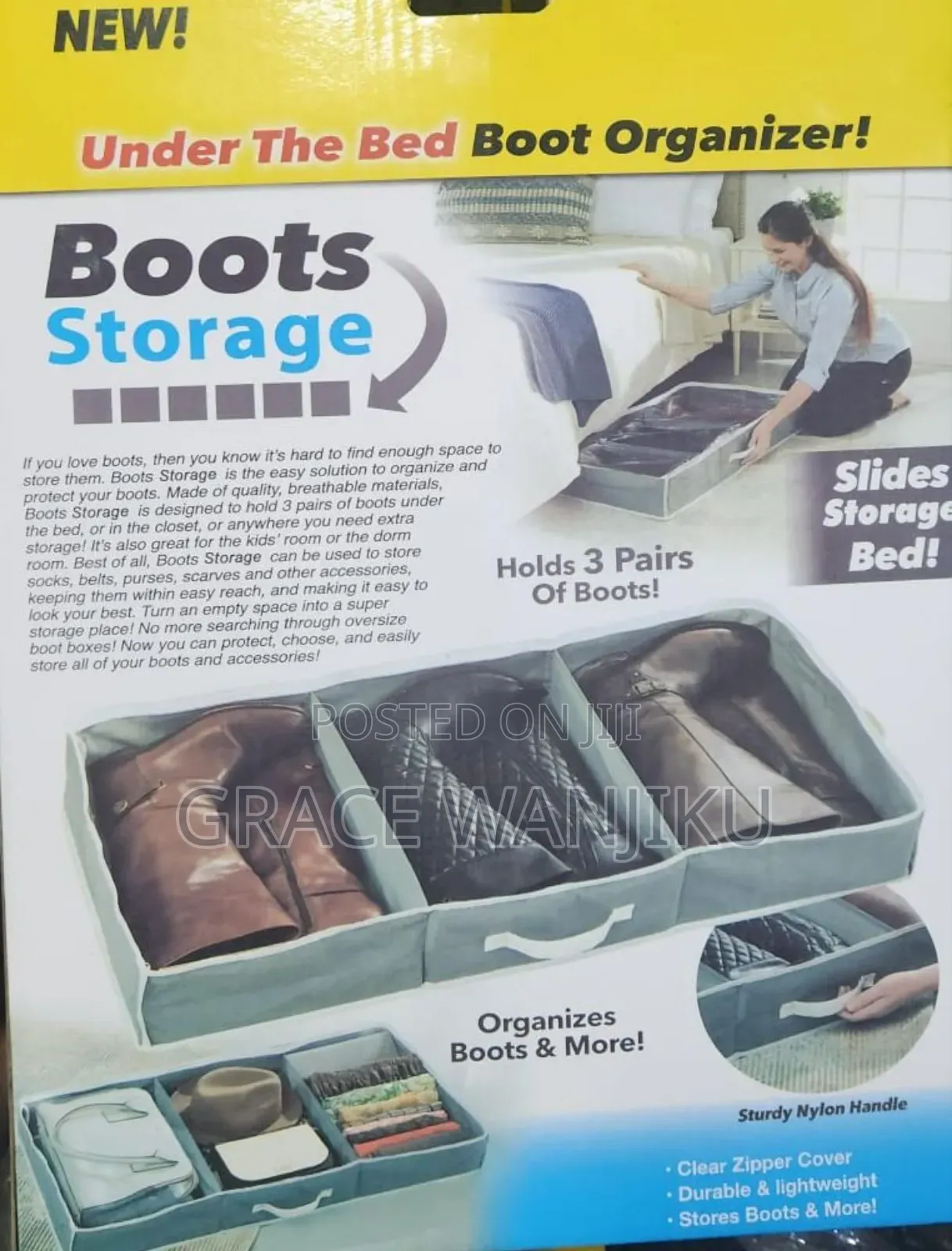 Under The Bed Boots Storage
