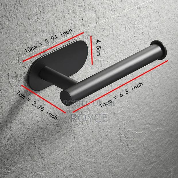 Self Adhesive Toilet Paper Roll Holder - thumbnail 4