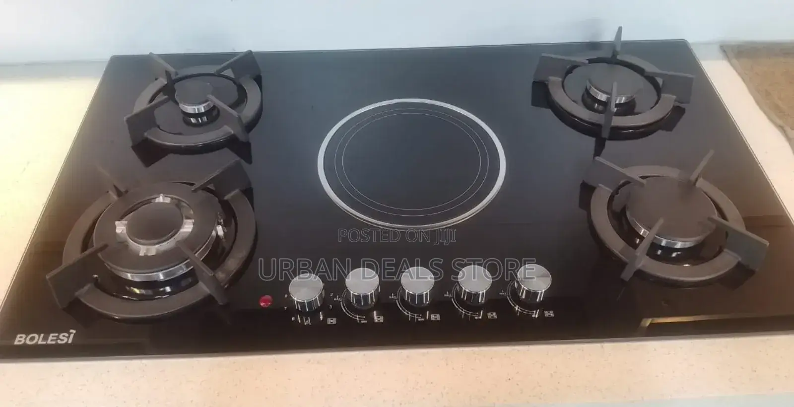 Bolesi Hob 4 Gas Burners +1 Infrared Electric Built in Hob