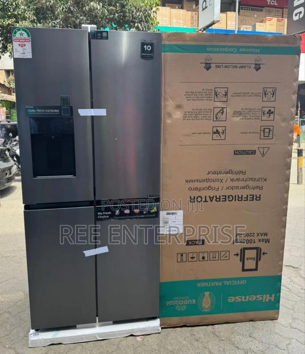 470 Liters 4-cross Door Hisense Refrigerator With Dispenser