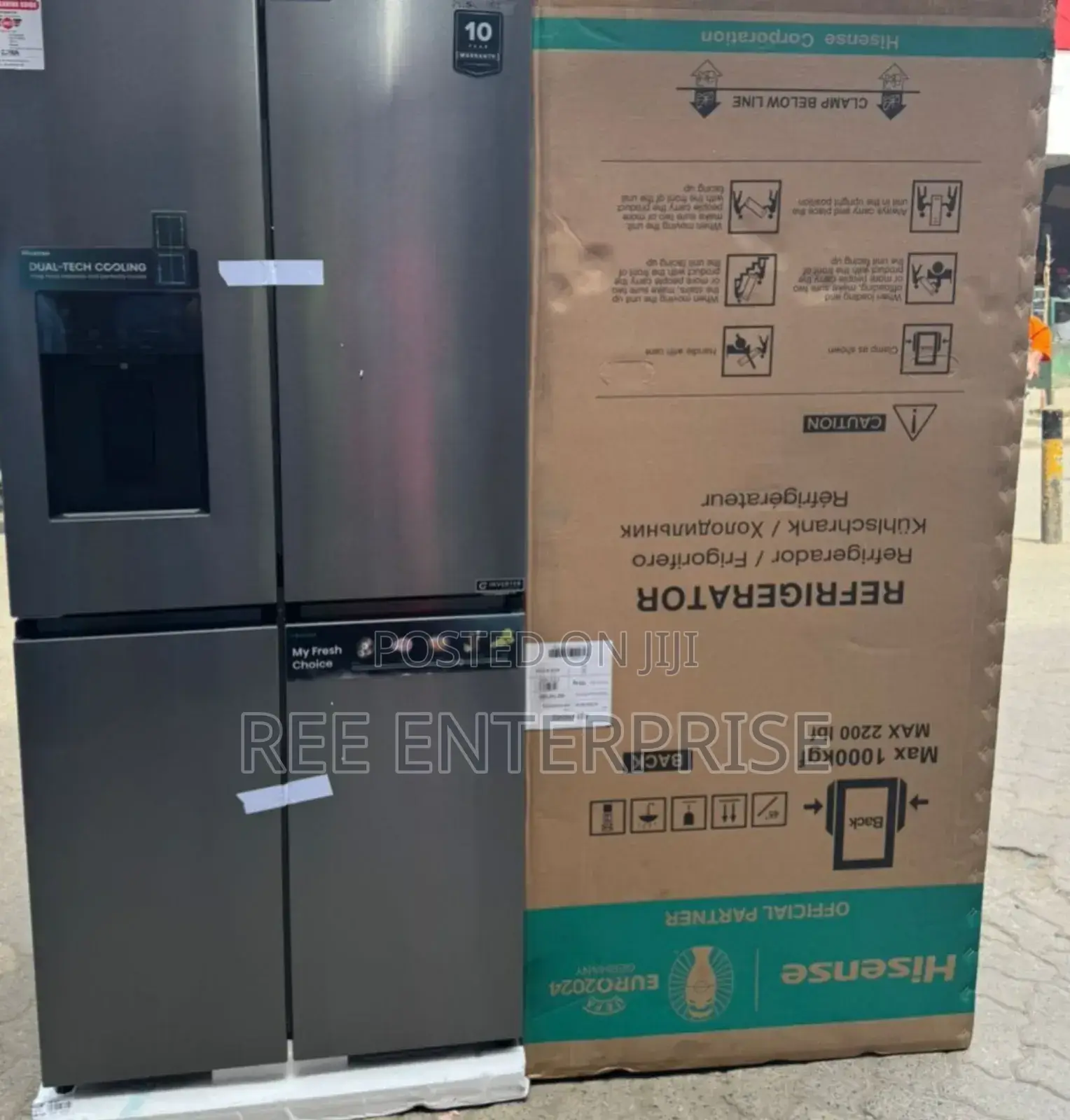 New In *Hisense Fridge 470 Liters 4- Door With Dispenser