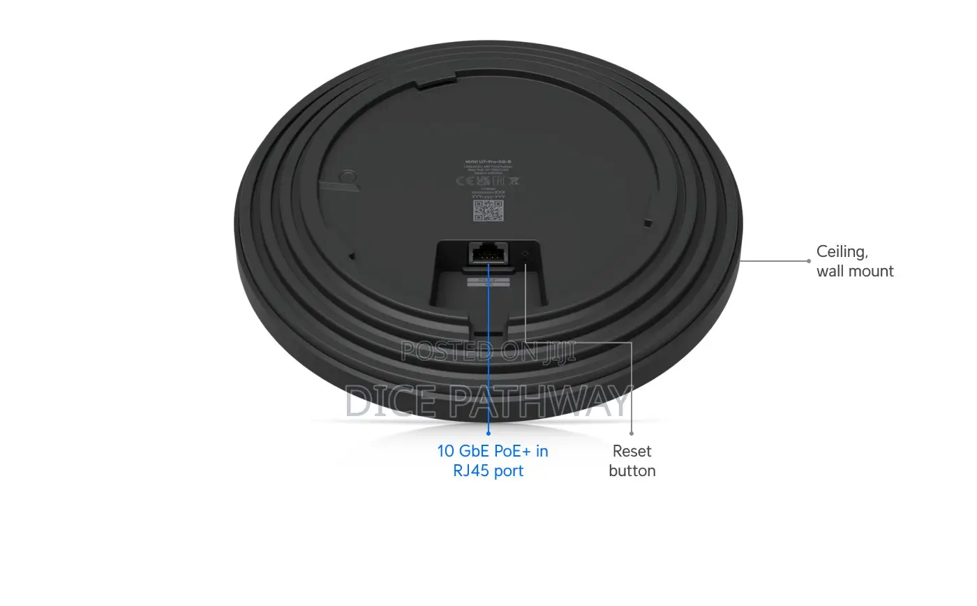 Unifi Wifi 7 Ap With 10/5/2.5/1 Gbe Support + 6 GHZ (U7-Pro-Xg)