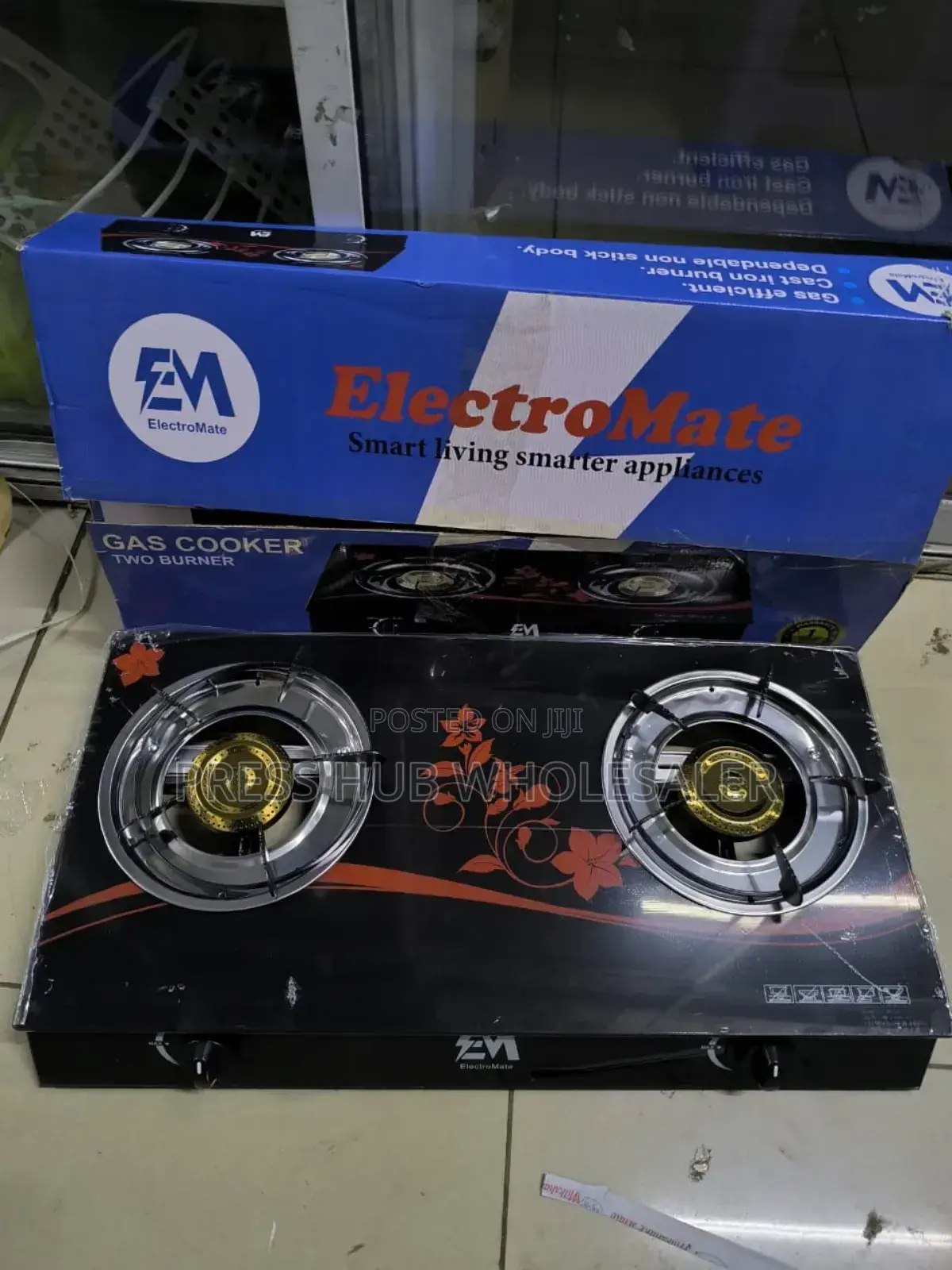 Electromate 2-Burner Gas Stove,