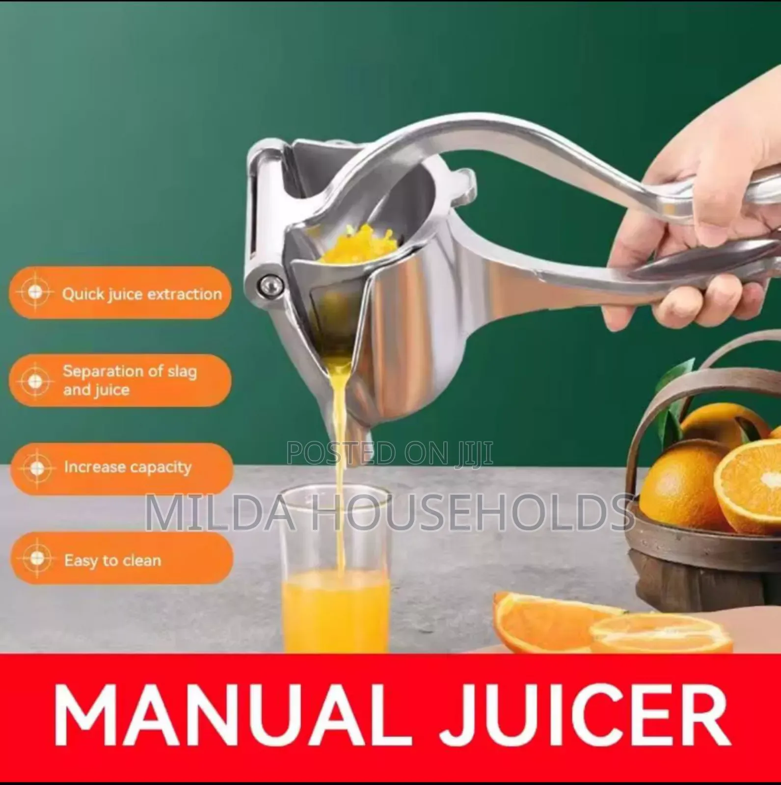 Heavy Manual Juicer Fruit Press Now Available