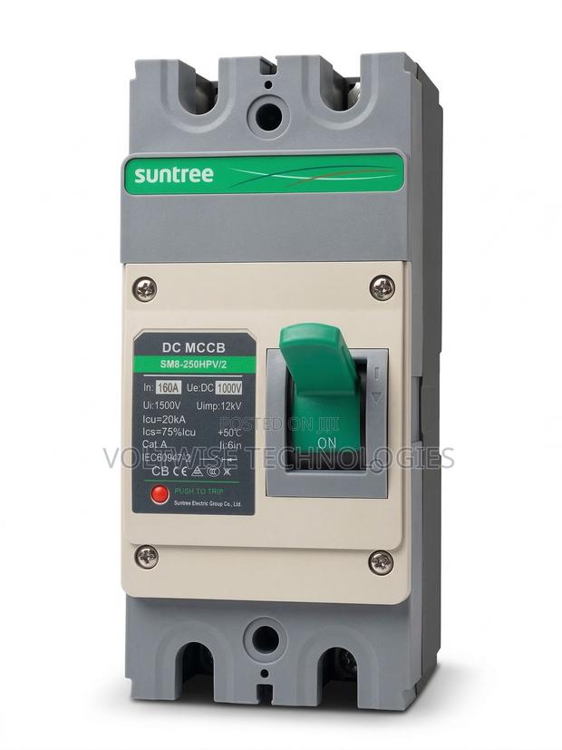 Suntree 1000v Dc 160a 2-Pole Molded Case Circuit Breaker (Mccb)