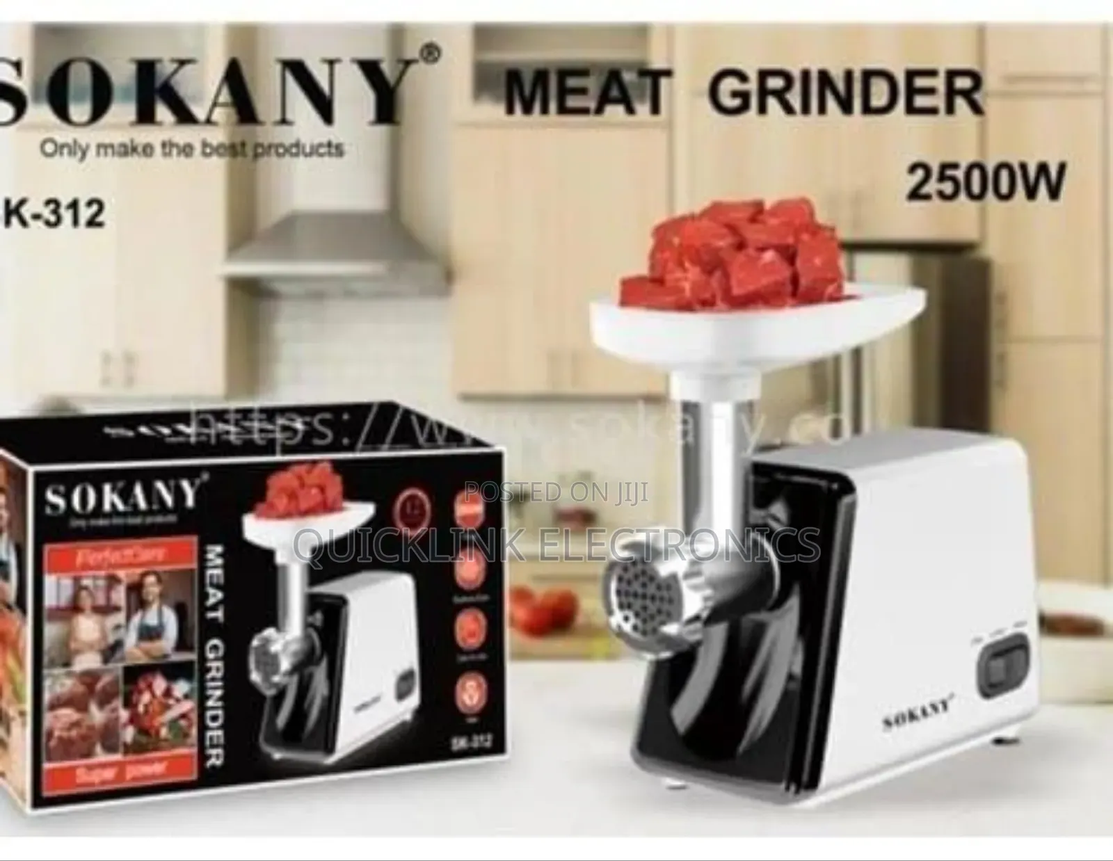 *Sokany Meat Mincer 2500watts.