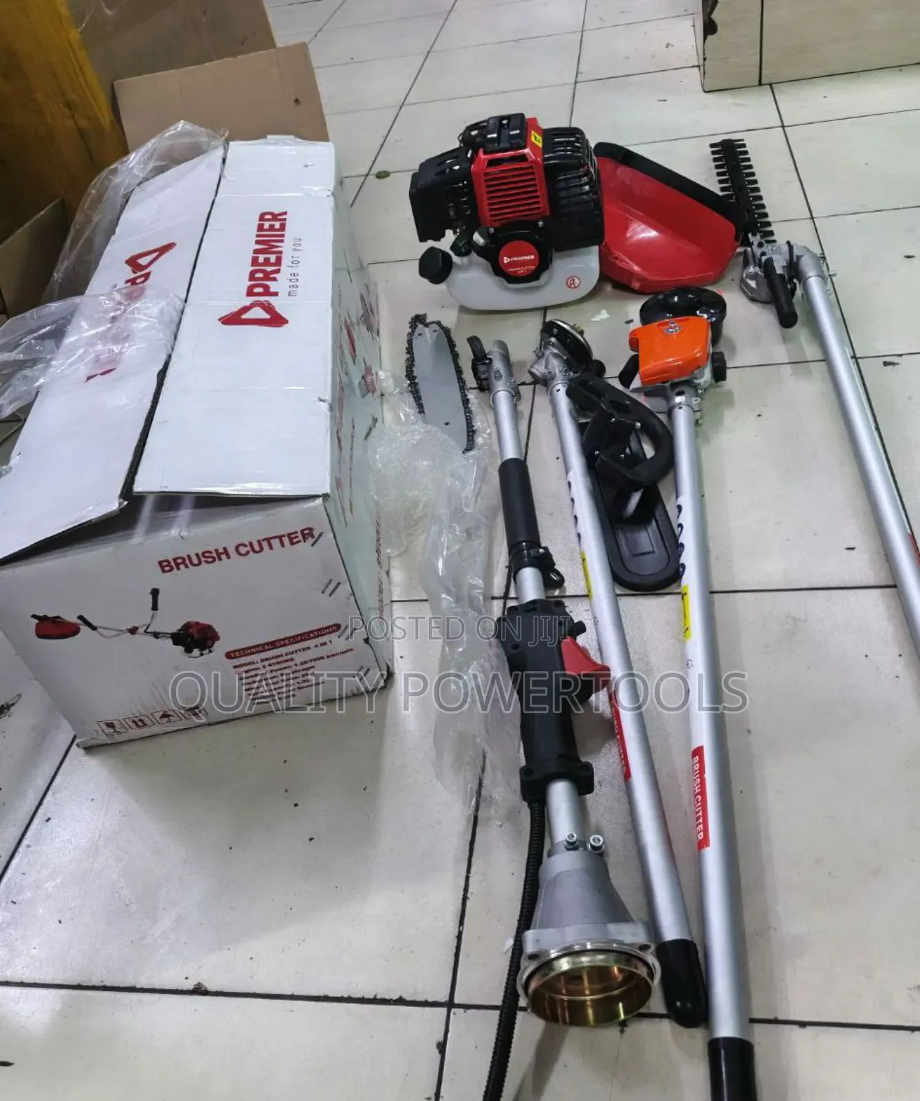 4 in 1 Brush Cutter With Trimmer, Power Saw