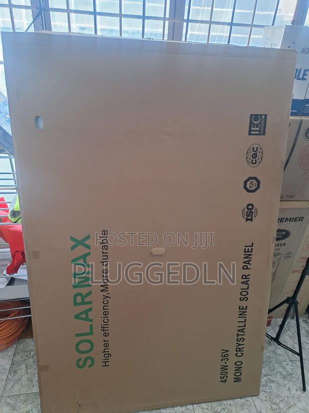 Solarmax 450w- 36v Mono Crystal Solar Panel - main view