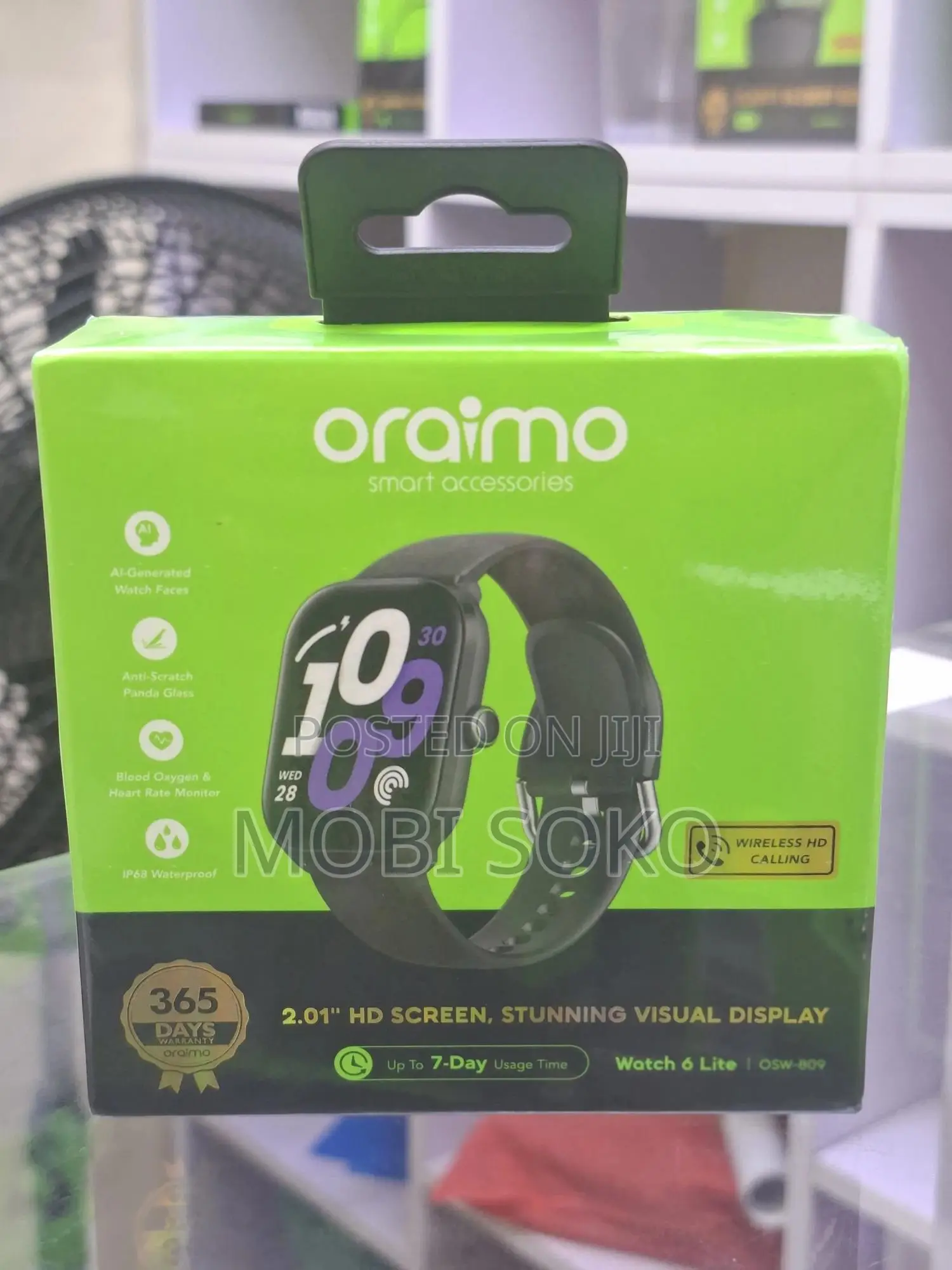 Oraimo Watch 6 Lite 2.01'' Smart Watch With Cool Ui Interface