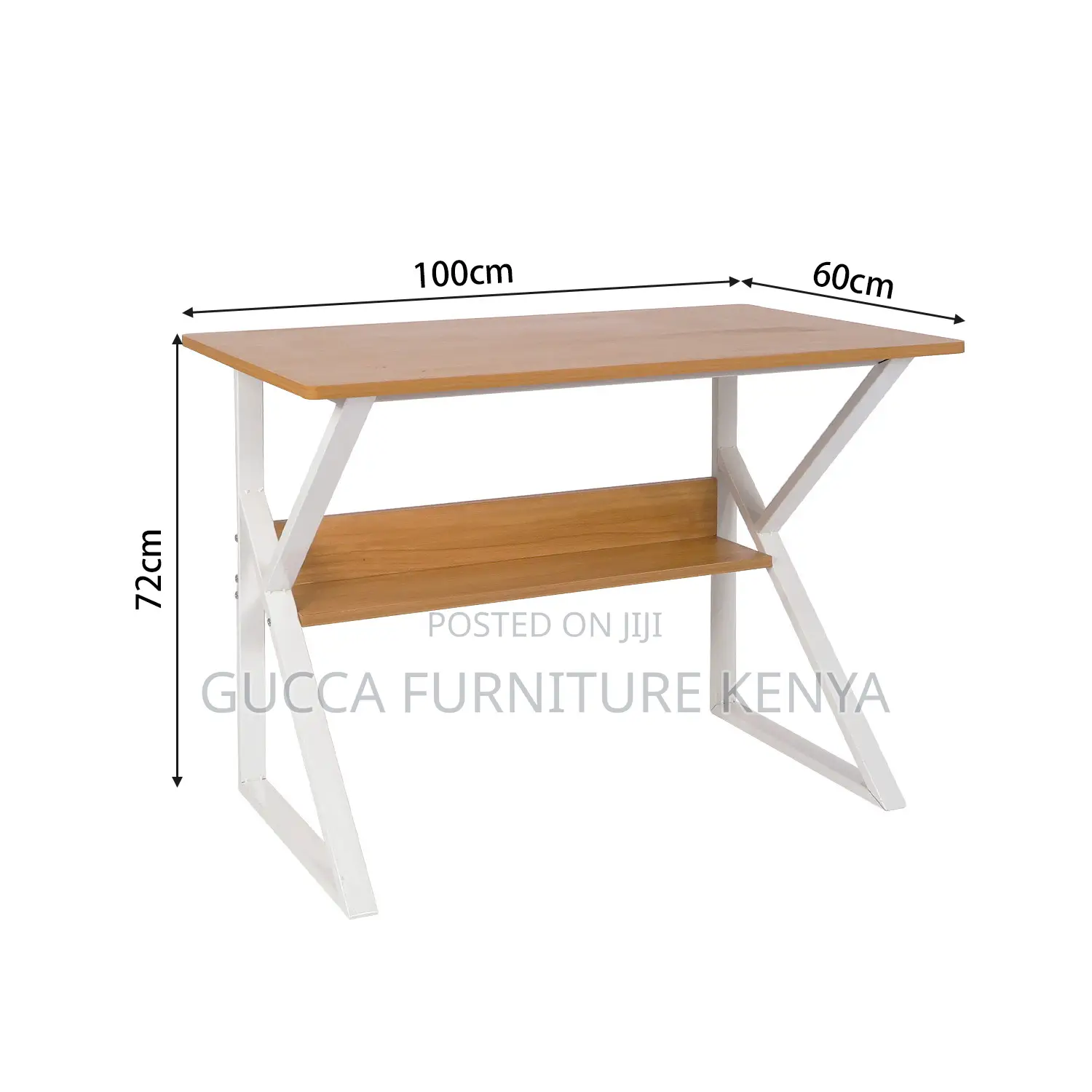 Generic Home Office Study Desk With Bookshelf