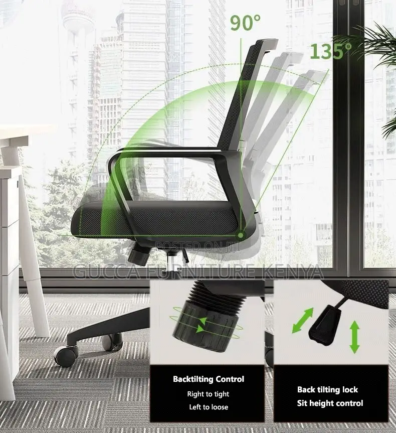 Ergonomic Mesh Captain Mesh Office Chair