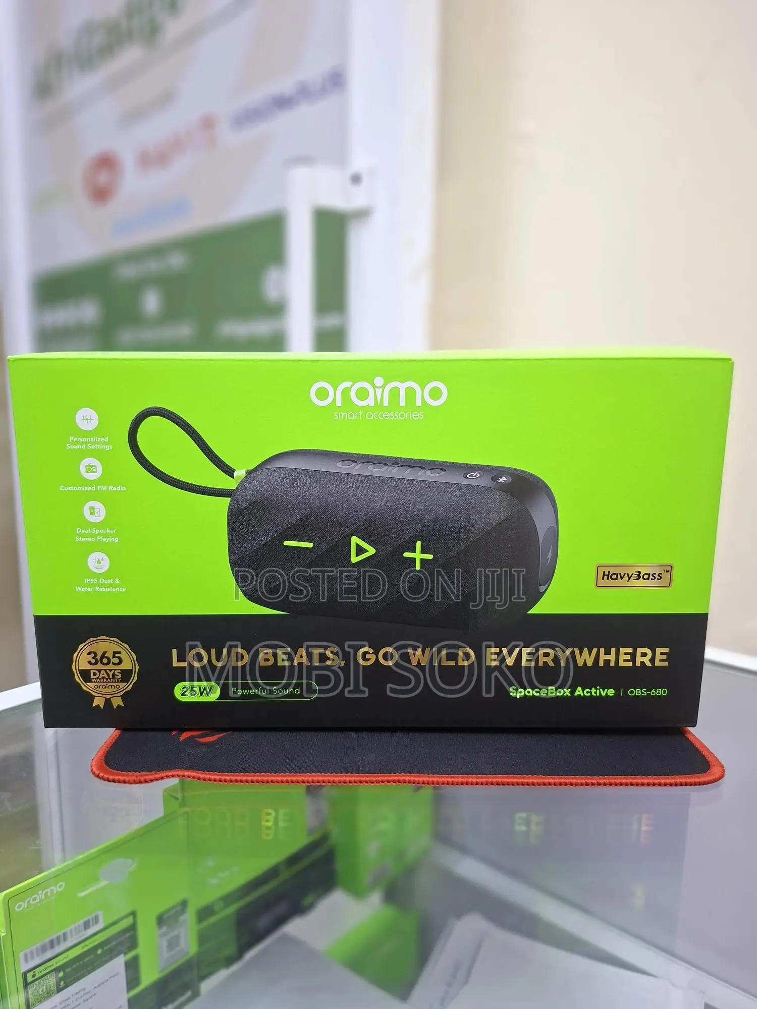 Oraimo Spacebox Active 25w Portable Speaker With Fm Radio Custom Eq