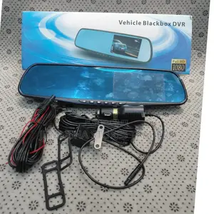 2-Lens Full Hd 1080p Rearview Mirror Dash Cam |Front Rear Camera DVR