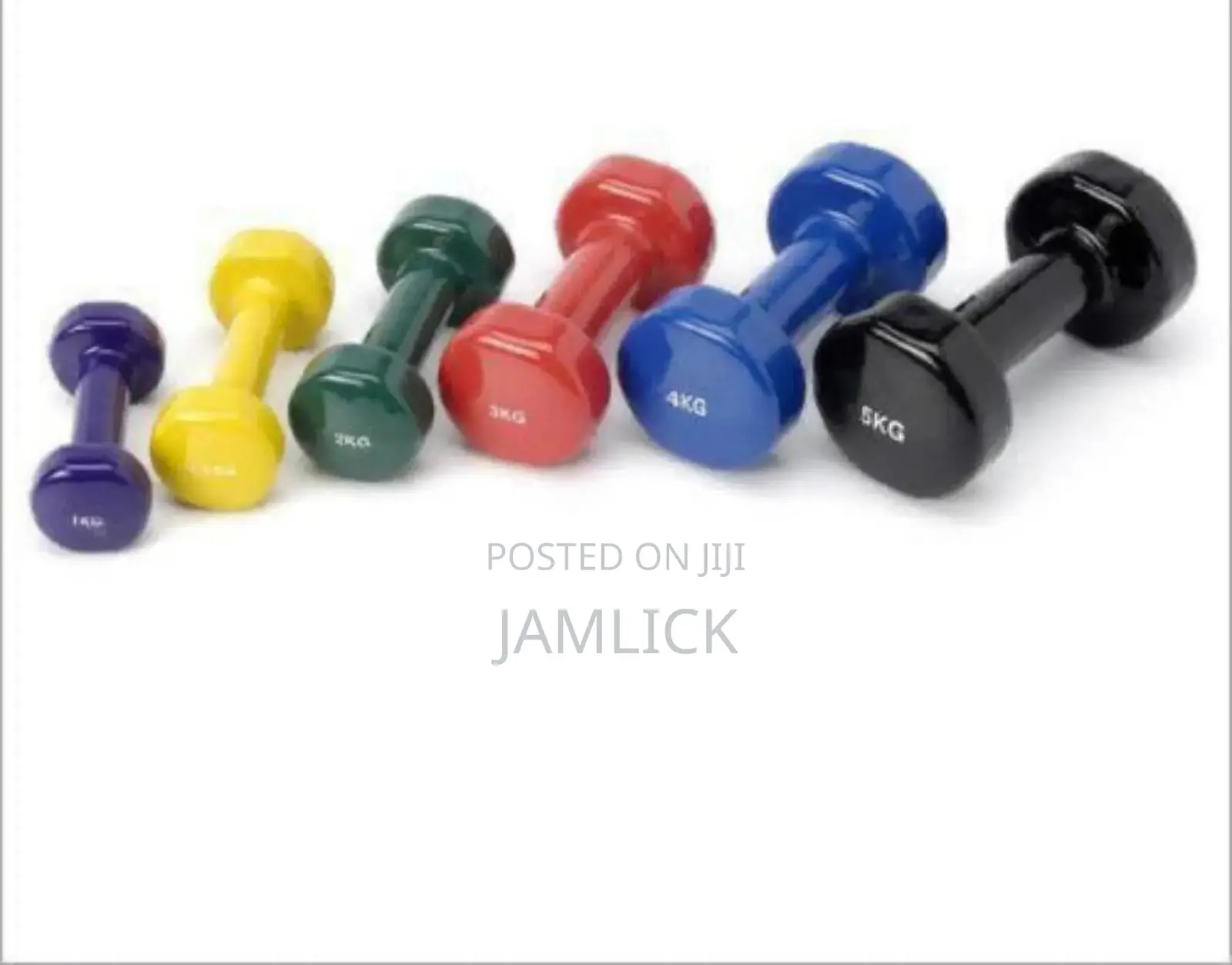 Neoprene Coated Dumbbells 2kg 3kg Gym Weights for Fitness - Js