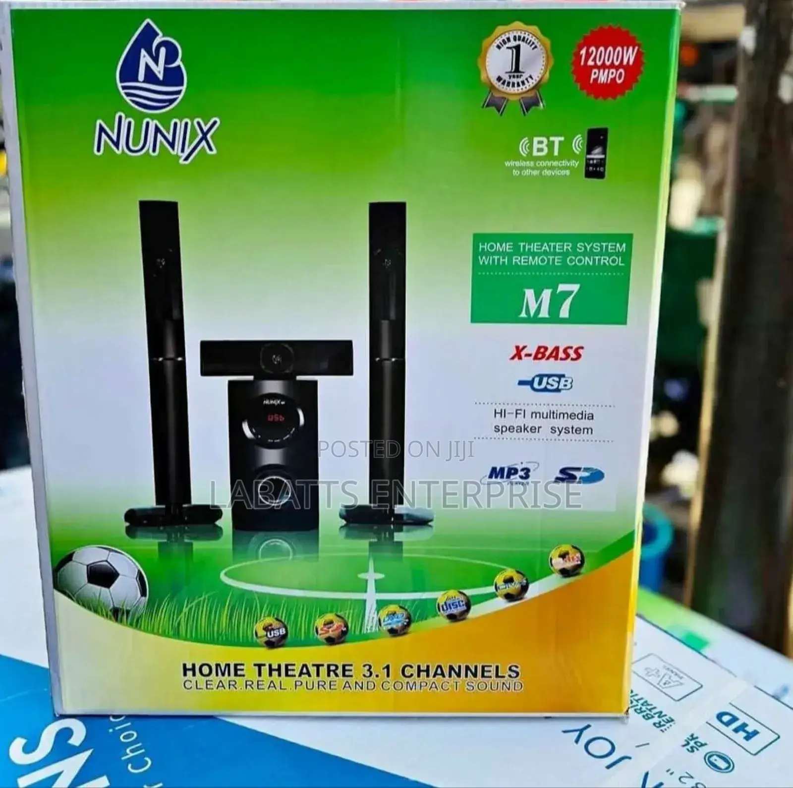 Nunix 3.1ch Nu- M7 Home Theater Speaker System