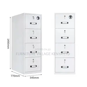 Office Safe; 4-drawer Fireproof Security Office Safe