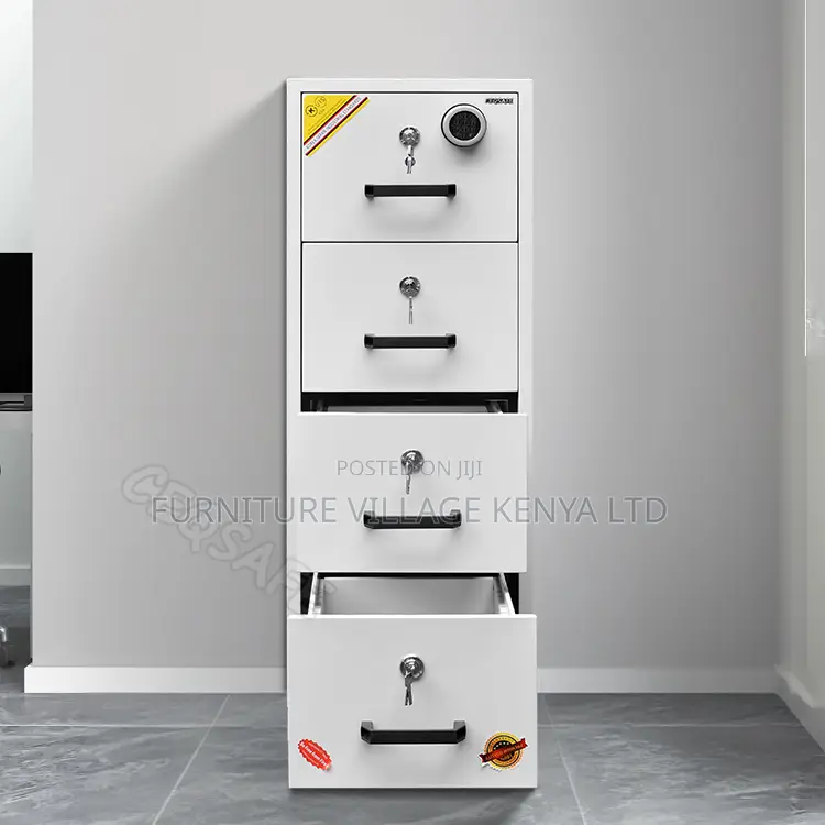 Office Safe; 4-drawer Fireproof Security Office Safe