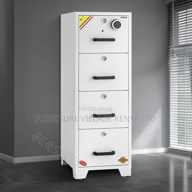 Office Safe; 4-drawer Fireproof Security Office Safe