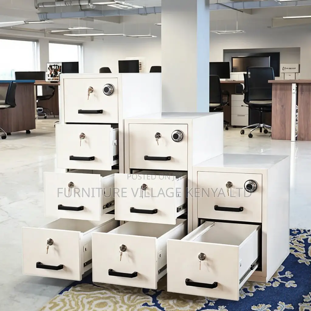 Office Safe; 4-drawer Fireproof Security Office Safe