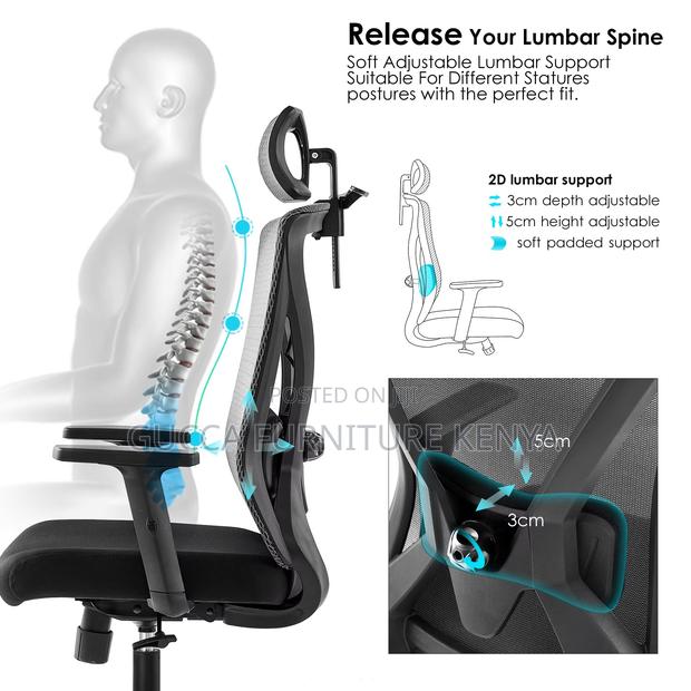 Ergonomic High-back Executive Mesh Chair - thumbnail 14