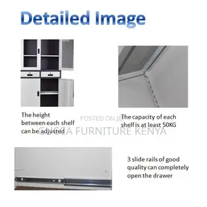Swing Door Steel Office Filling Cabinet With Safe