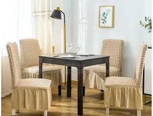 Polished Bubble Material Dining Chair Seat Covers: