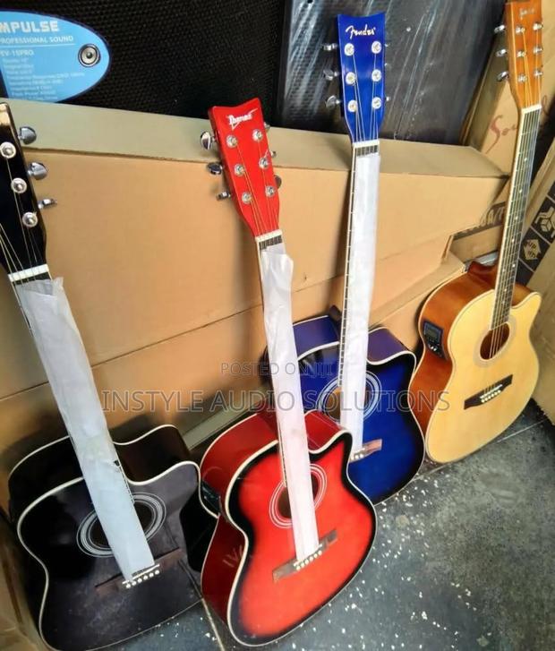 Size 41 Semi Acoustic Stylish Guitar - thumbnail 5