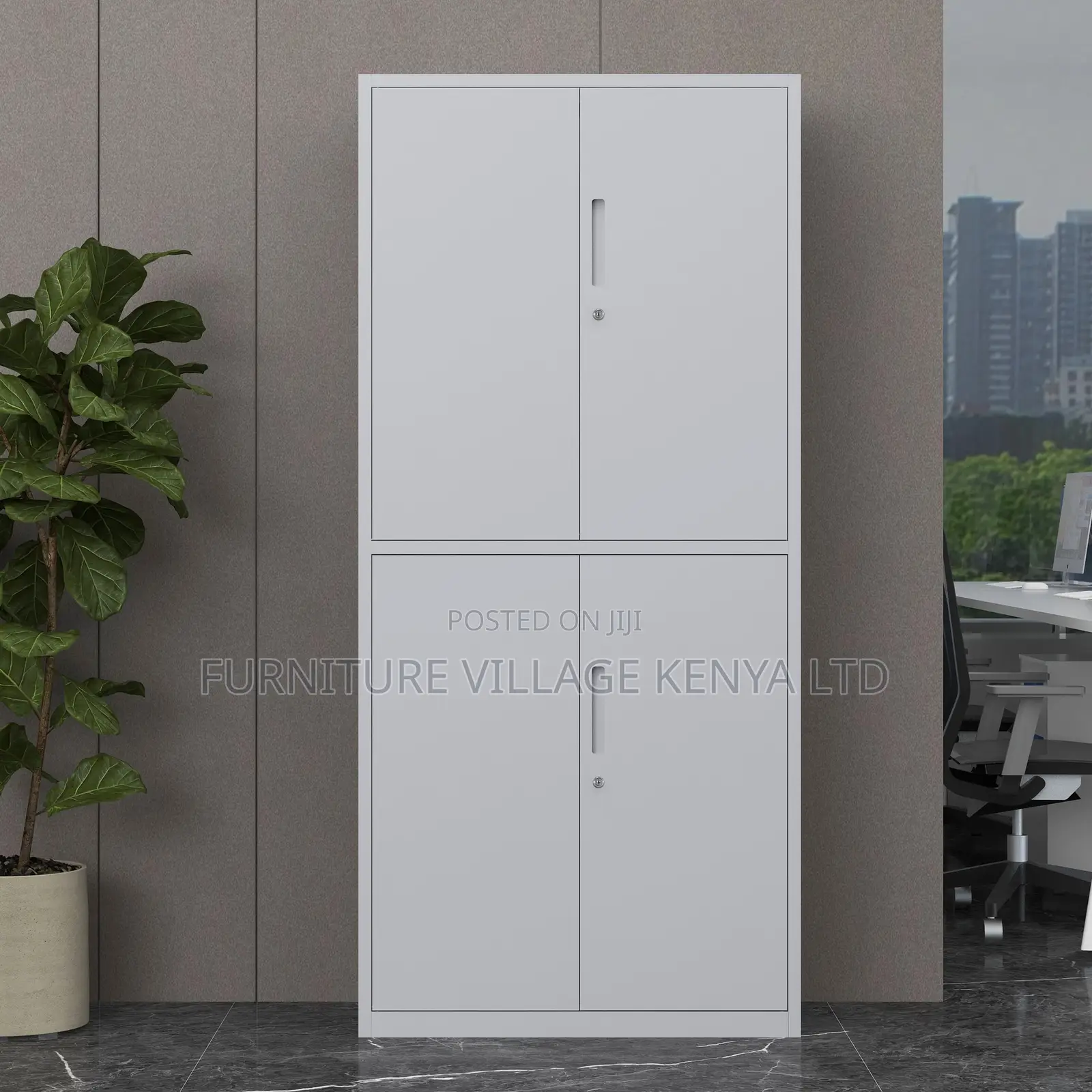 Office Cabinet ; 4-door Steel Office Storage Cabinet