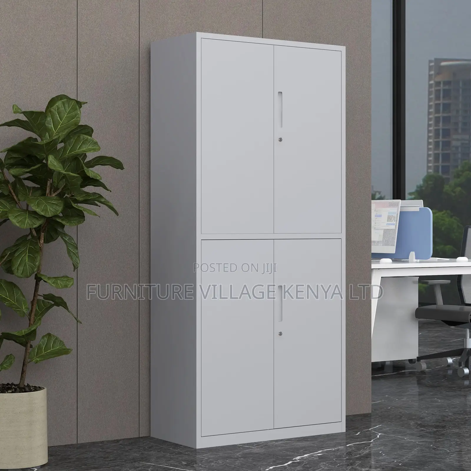 Office Cabinet ; 4-door Steel Office Storage Cabinet