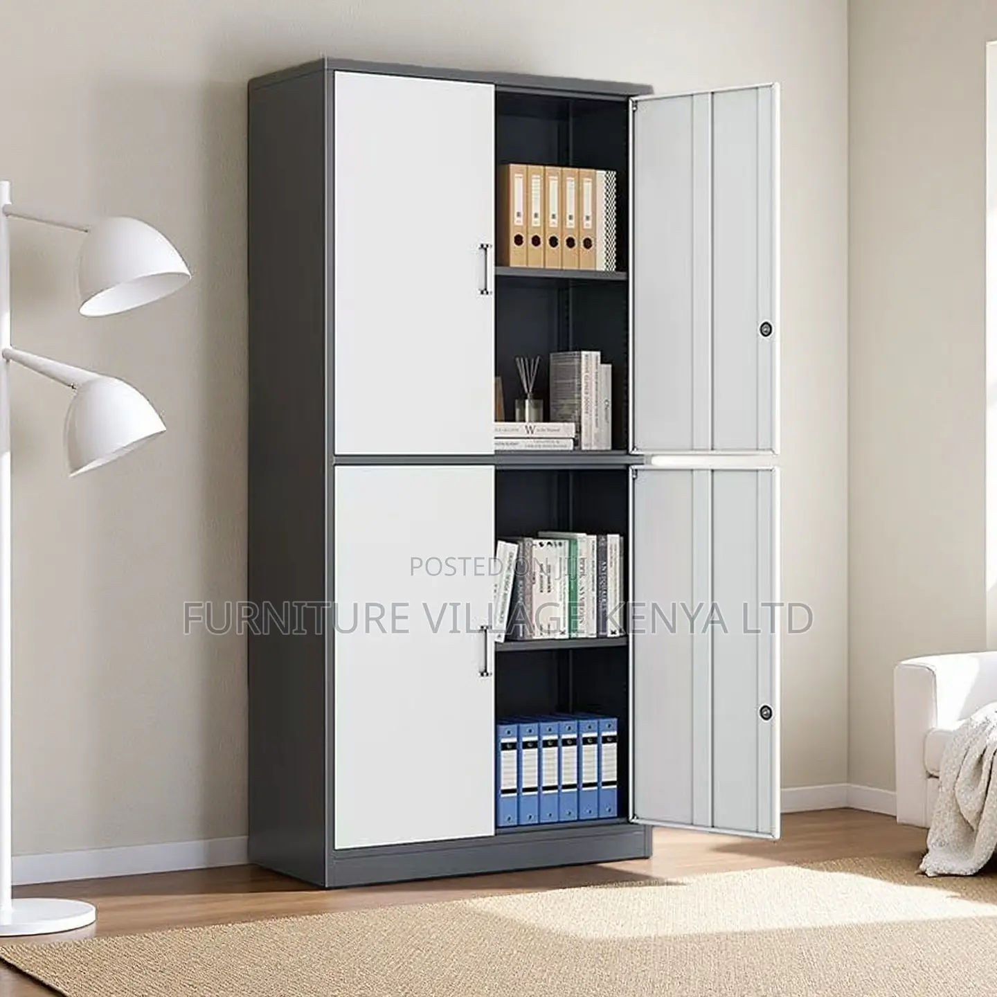 Office Cabinet ; 4-door Steel Office Storage Cabinet