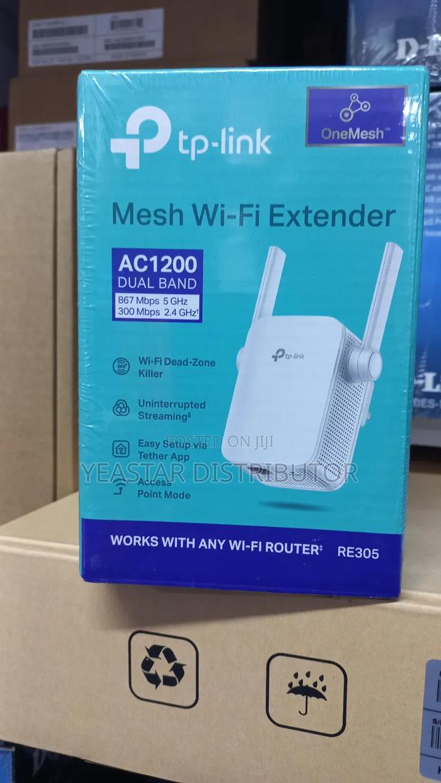Ac 1200 Daulband Re 305 Tp-Link Wi-Fi Extender - main view