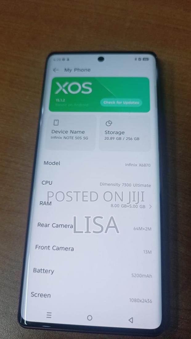 Infinix Note 50s 256 GB Gray - thumbnail 2