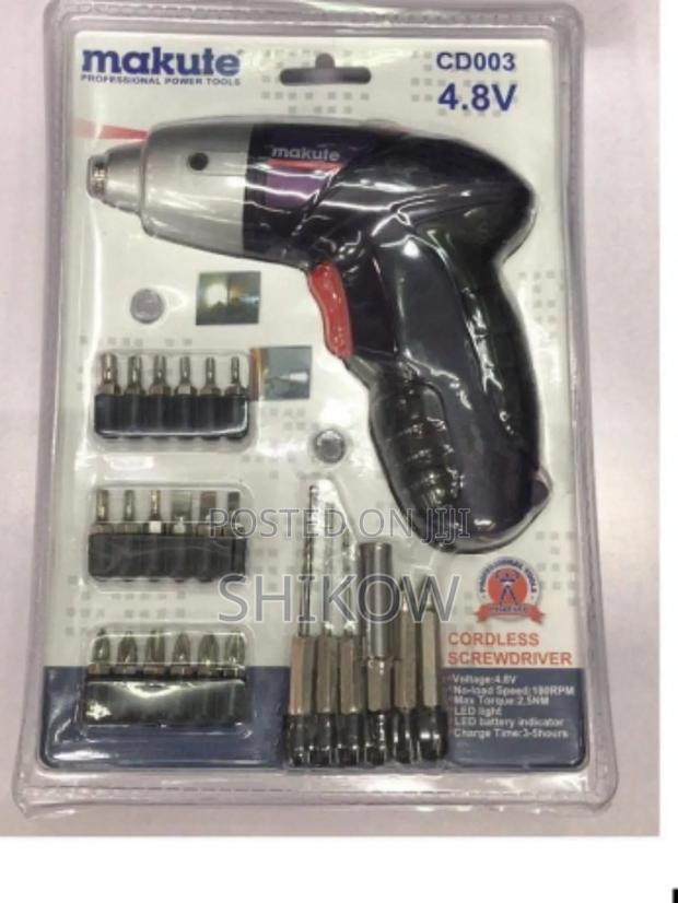 Rechargeable Screwdriver With Multiple Bits