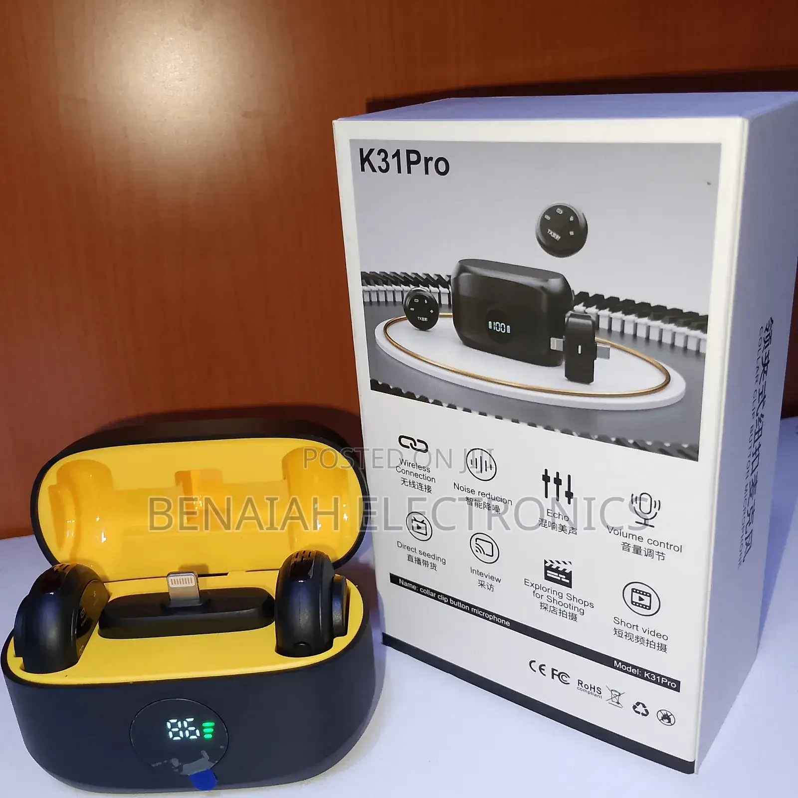 K31pro Collar Microphone With Noise Reduction