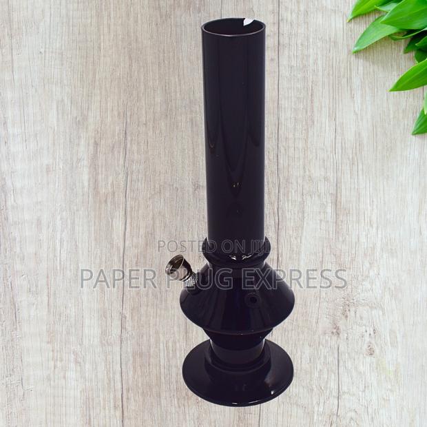 10" Black Acrylic Water Bong - main view
