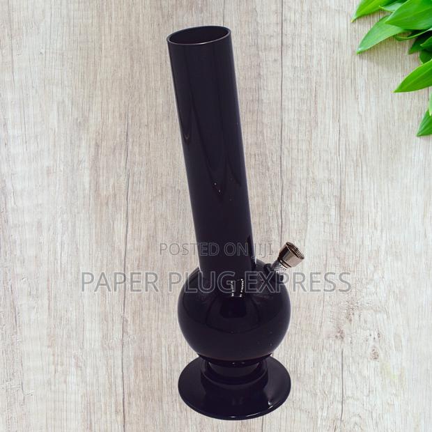 10" Black Acrylic Water Bong - thumbnail 2