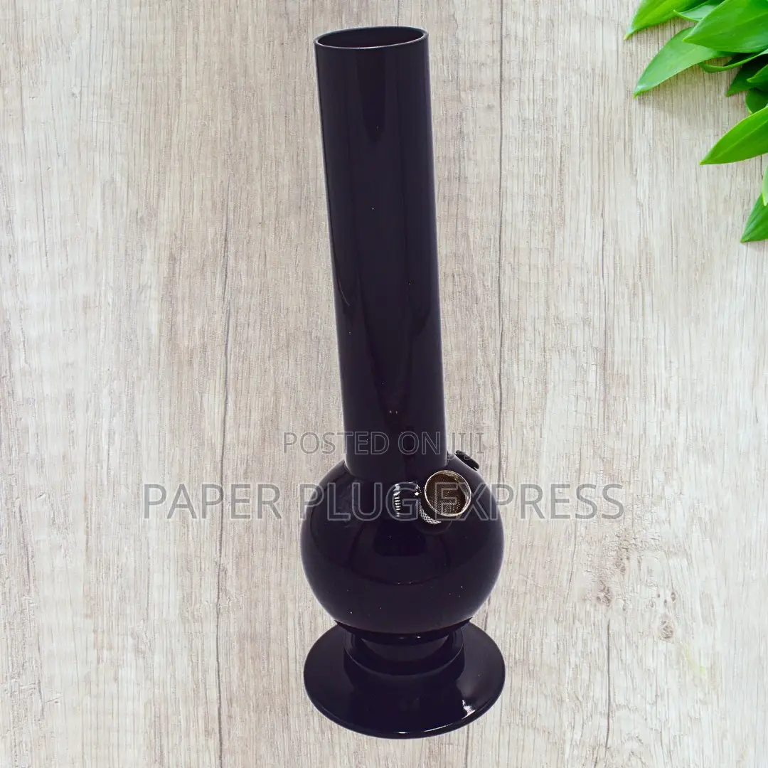 10" Black Acrylic Water Bong