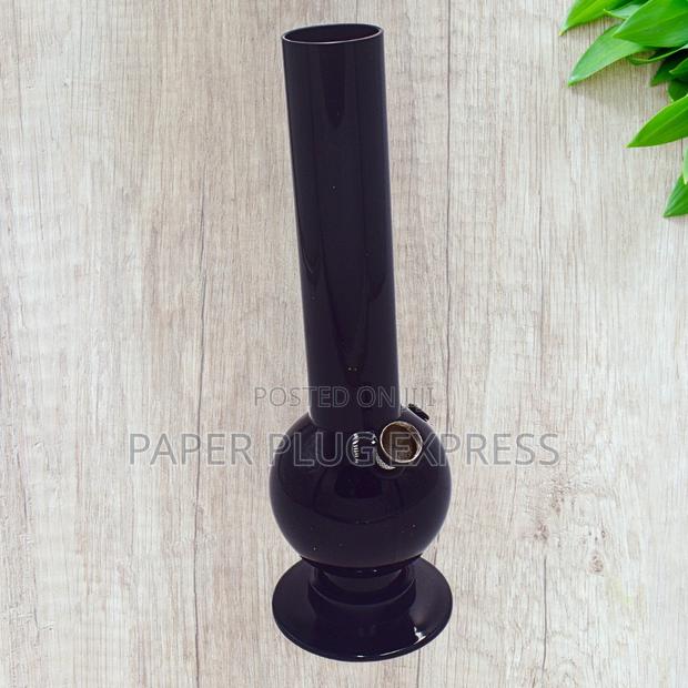 10" Black Acrylic Water Bong - thumbnail 4